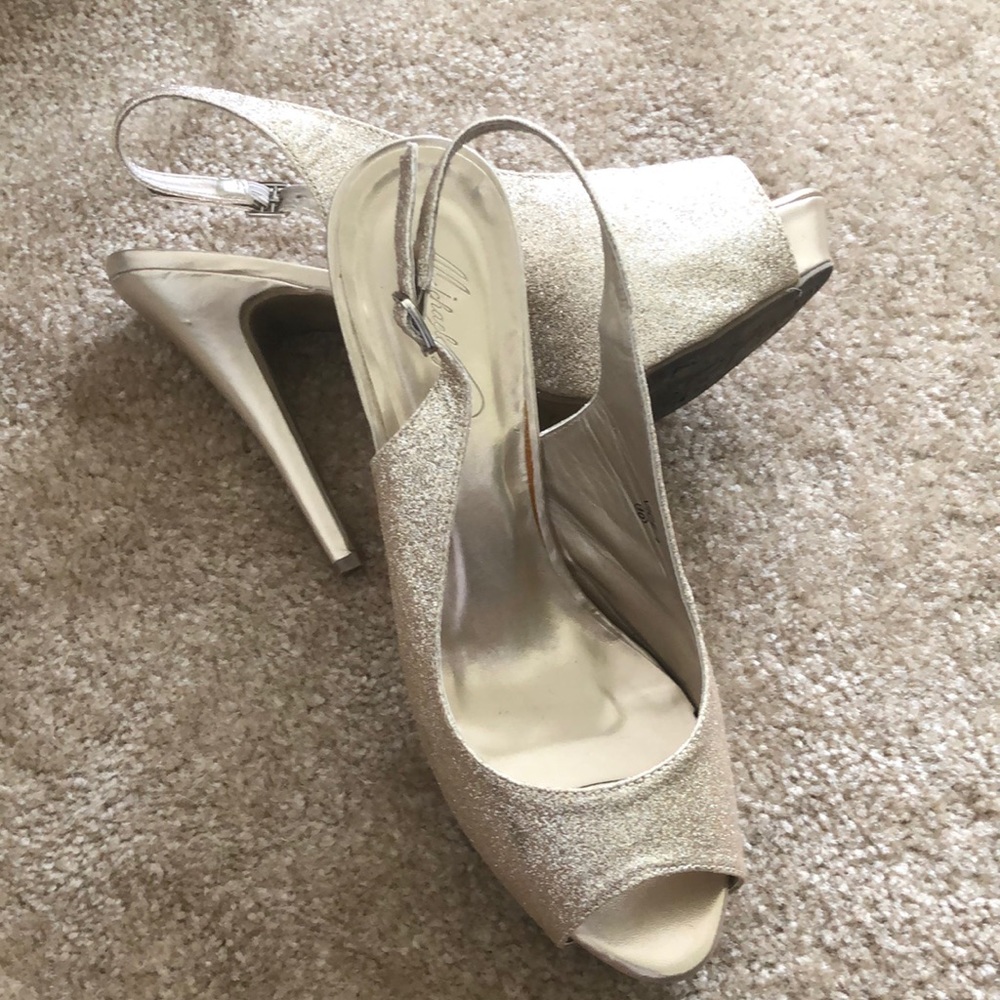 Special Occasion Gold Glitter Shoes